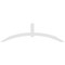 Ekena Millwork Archdale Architectural Grade PVC Gable Bracket, 84"W x 24 1/2"H x 2"D x 4"F, 7/12 Pitch GBP084X25X0204ARC00 - alternate 4